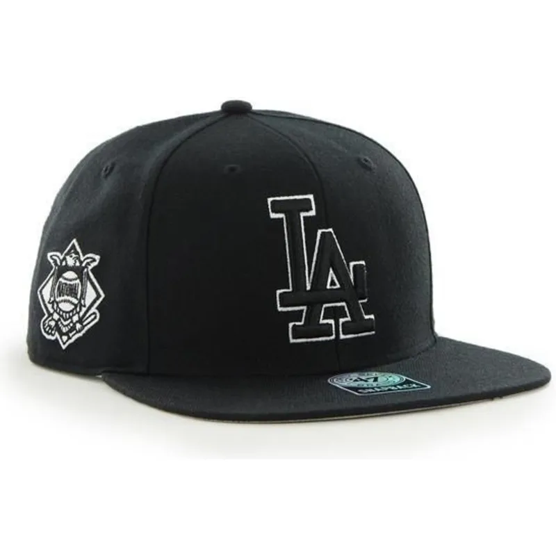 petten-plat-zwart-snapback-van-los-angeles-dodgers-mlb-van-47-brand