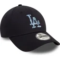 petten-gebogen-marineblauw-verstelbaar-9forty-animal-infill-van-los-angeles-dodgers-mlb-van-new-era