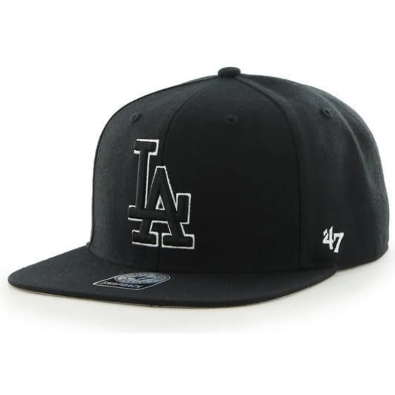 petten-plat-zwart-snapback-van-los-angeles-dodgers-mlb-van-47-brand
