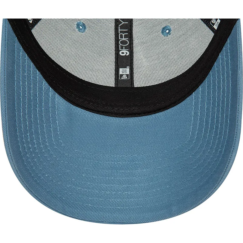 petten-gebogen-blauw-verstelbaar-9forty-seasonal-infill-van-new-york-yankees-mlb-van-new-era