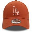 petten-gebogen-bruin-verstelbaar-9forty-seasonal-infill-van-los-angeles-dodgers-mlb-van-new-era