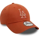 petten-gebogen-bruin-verstelbaar-9forty-seasonal-infill-van-los-angeles-dodgers-mlb-van-new-era