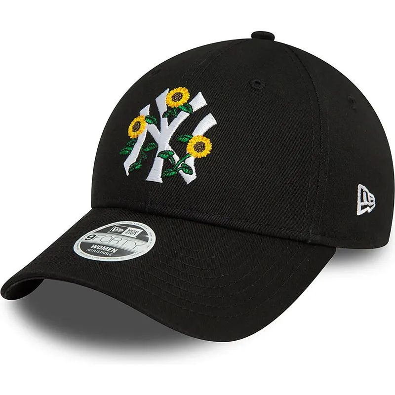 petten-gebogen-zwart-verstelbaar-9forty-floral-van-new-york-yankees-mlb-van-new-era petten-gebogen-zwart-verstelbaar-9forty-floral-van-new-york-yankees-mlb-van-new-era