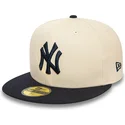petten-plat-beige-fitted-59fifty-team-colour-van-new-york-yankees-mlb-van-new-era