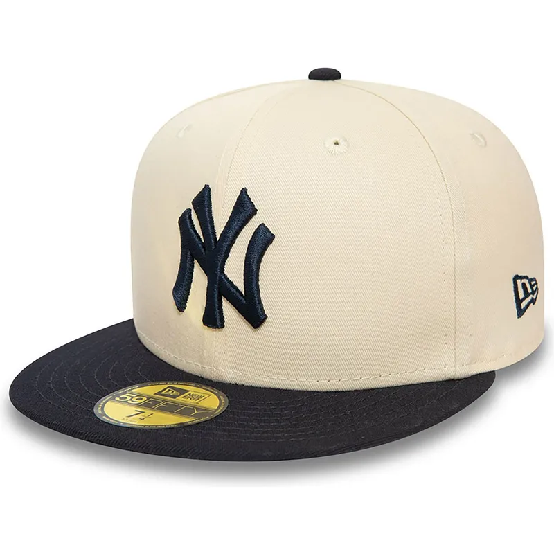 petten-plat-beige-fitted-59fifty-team-colour-van-new-york-yankees-mlb-van-new-era petten-plat-beige-fitted-59fifty-team-colour-van-new-york-yankees-mlb-van-new-era