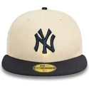 petten-plat-beige-fitted-59fifty-team-colour-van-new-york-yankees-mlb-van-new-era