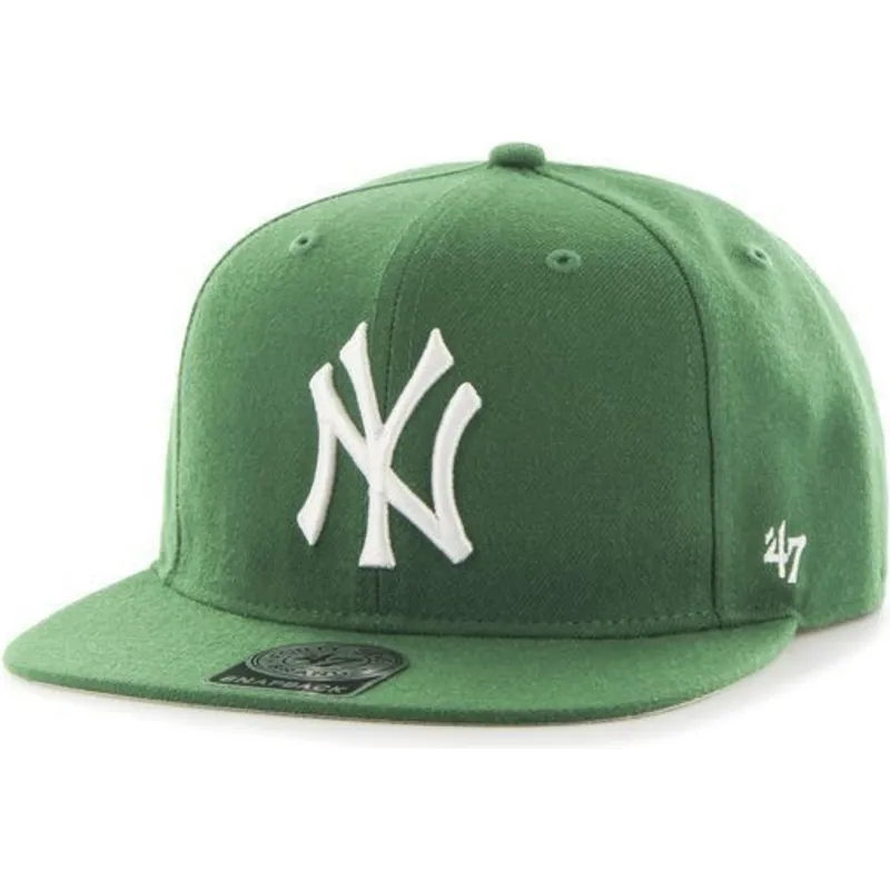 petten-plat-groen-snapback-van-new-york-yankees-mlb-van-47-brand petten-plat-groen-snapback-van-new-york-yankees-mlb-van-47-brand