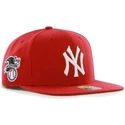 petten-plat-rood-snapback-van-new-york-yankees-mlb-van-47-brand