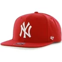 petten-plat-rood-snapback-van-new-york-yankees-mlb-van-47-brand