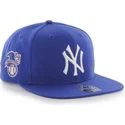 petten-plat-blauw-snapback-van-new-york-yankees-mlb-van-47-brand