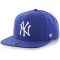 petten-plat-blauw-snapback-van-new-york-yankees-mlb-van-47-brand