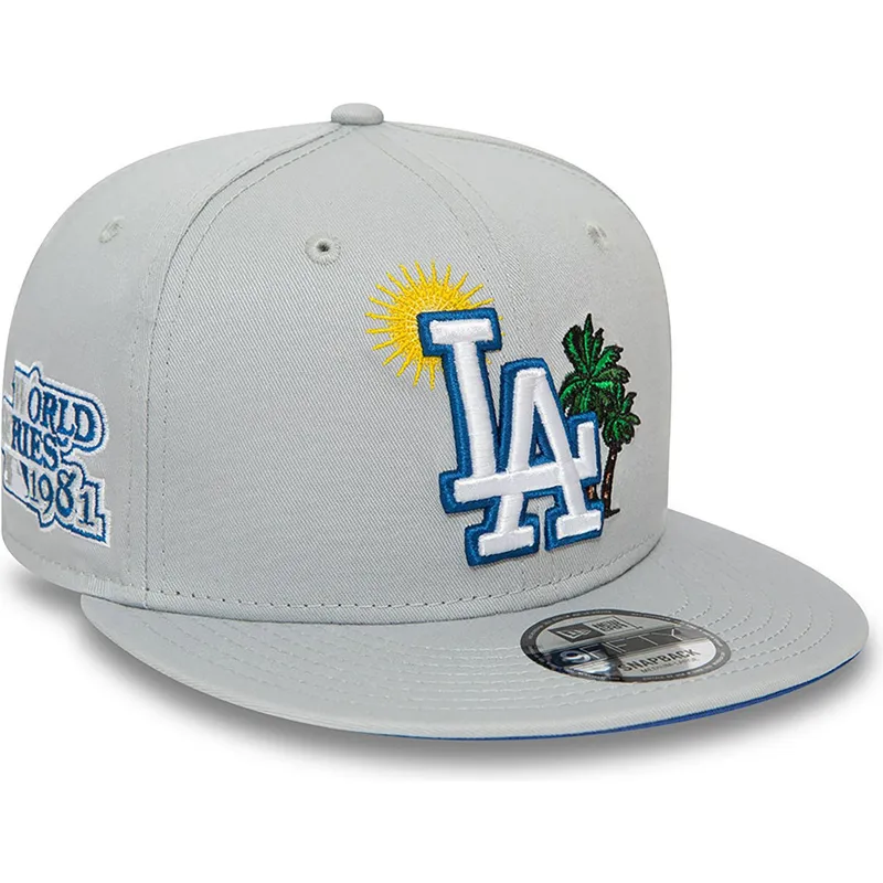 petten-plat-grijs-snapback-9fifty-summer-icon-van-los-angeles-dodgers-mlb-van-new-era