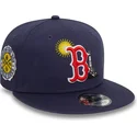 petten-plat-marineblauw-snapback-9fifty-summer-icon-van-boston-red-sox-mlb-van-new-era