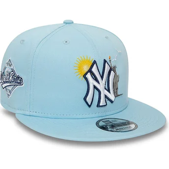 petten-plat-blauw-snapback-9fifty-summer-icon-van-new-york-yankees-mlb-van-new-era