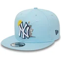 petten-plat-blauw-snapback-9fifty-summer-icon-van-new-york-yankees-mlb-van-new-era