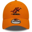 petten-gebogen-oranje-verstelbaar-9forty-hot-dog-character-van-new-era