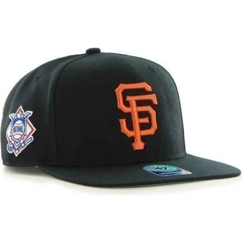 petten-plat-zwart-snapback-van-san-francisco-giants-mlb-van-47-brand petten-plat-zwart-snapback-van-san-francisco-giants-mlb-van-47-brand
