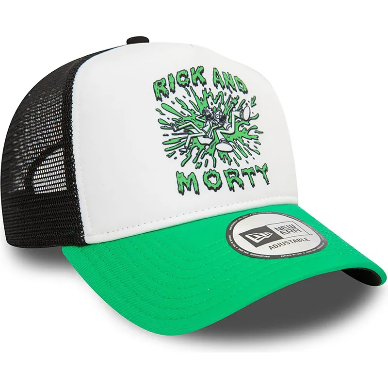 petten-gebogen-meerkleurig-snapback-a-frame-character-van-rick-y-morty-van-new-era