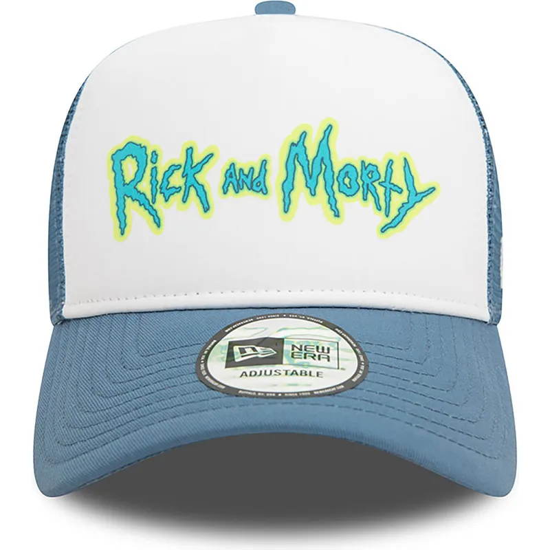 petten-gebogen-blauw-snapback-a-frame-character-van-rick-y-morty-van-new-era