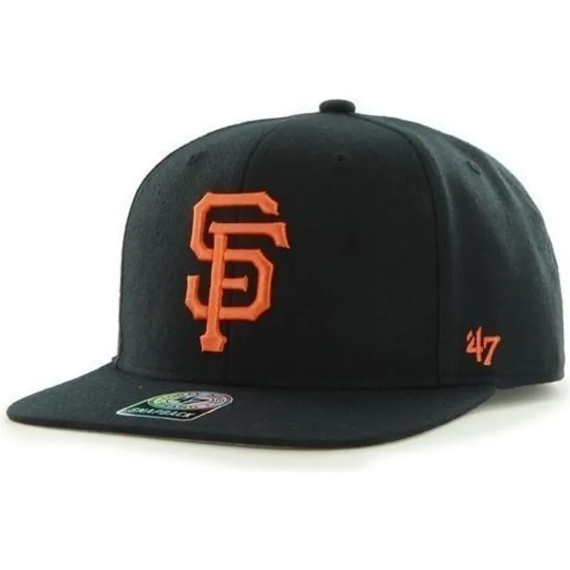 petten-plat-zwart-snapback-van-san-francisco-giants-mlb-van-47-brand petten-plat-zwart-snapback-van-san-francisco-giants-mlb-van-47-brand