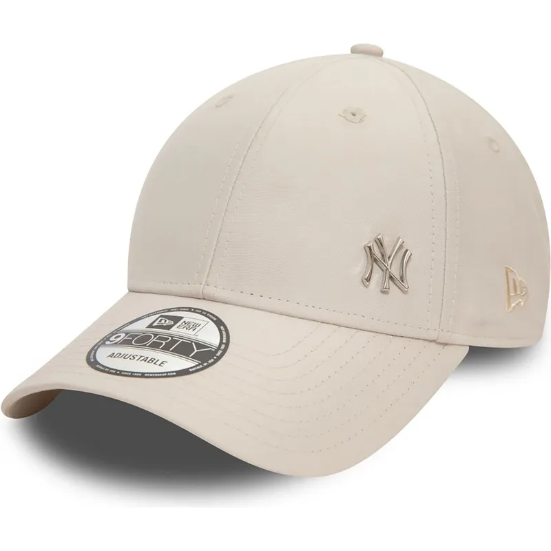 petten-gebogen-beige-verstelbaar-9forty-flawless-van-new-york-yankees-mlb-van-new-era