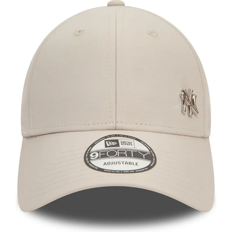 petten-gebogen-beige-verstelbaar-9forty-flawless-van-new-york-yankees-mlb-van-new-era