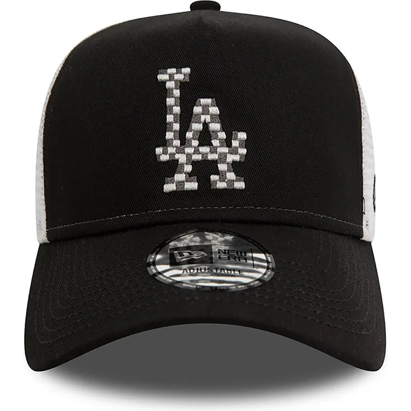 petten-gebogen-zwart-snapback-a-frame-seasonal-infill-van-los-angeles-dodgers-mlb-van-new-era