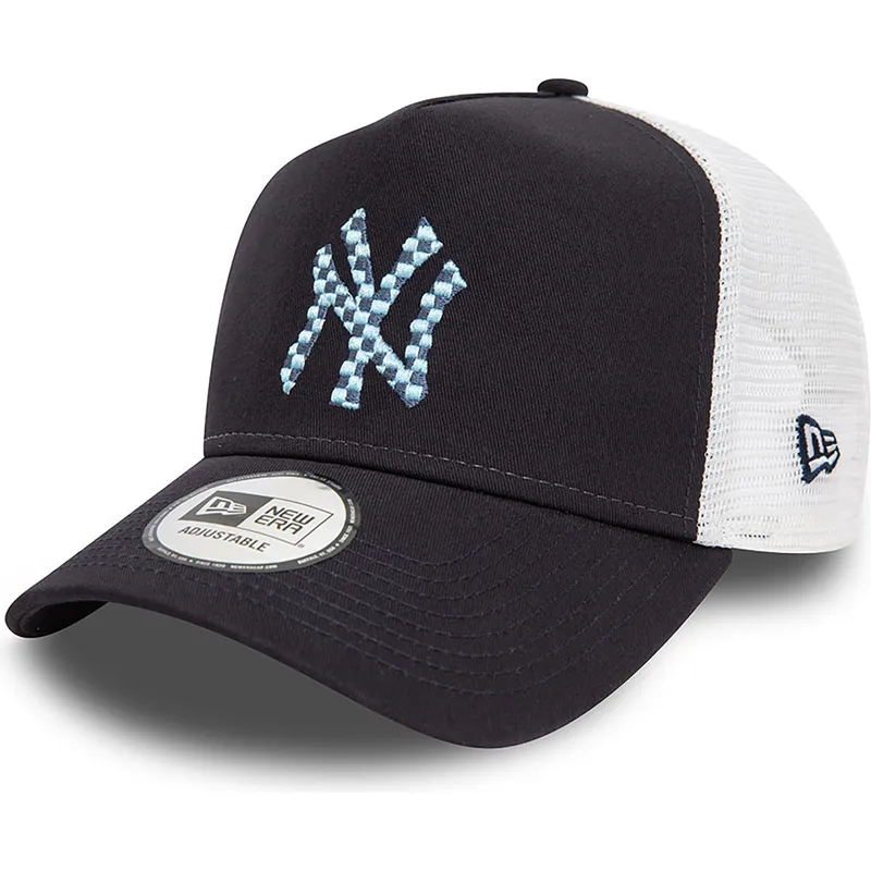 petten-gebogen-marineblauw-snapback-a-frame-seasonal-infill-van-new-york-yankees-mlb-van-new-era