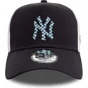petten-gebogen-marineblauw-snapback-a-frame-seasonal-infill-van-new-york-yankees-mlb-van-new-era
