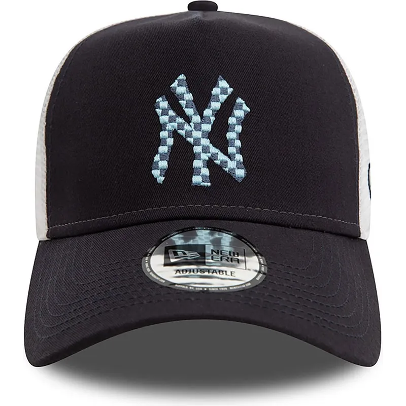 petten-gebogen-marineblauw-snapback-a-frame-seasonal-infill-van-new-york-yankees-mlb-van-new-era