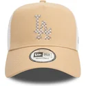 petten-gebogen-bruin-snapback-a-frame-seasonal-infill-van-los-angeles-dodgers-mlb-van-new-era