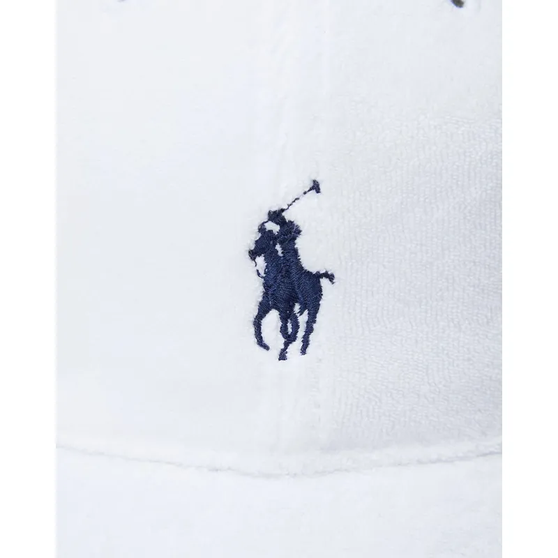 petten-gebogen-wit-verstelbaar-cotton-terry-classic-sport-van-polo-ralph-lauren