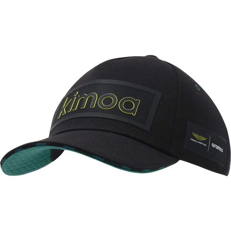 petten-gebogen-zwart-verstelbaar-patch-aston-martin-f1-team-x-kimoa-van-aston-martin-formula-1-van-kimoa petten-gebogen-zwart-verstelbaar-patch-aston-martin-f1-team-x-kimoa-van-aston-martin-formula-1-van-kimoa