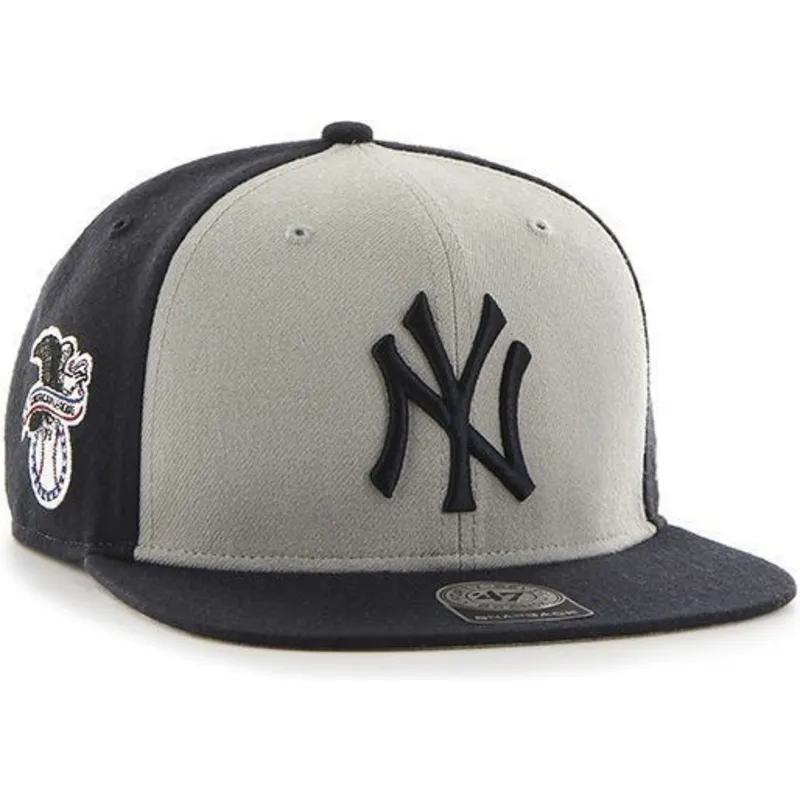 petten-plat-marineblauw-snapback-van-new-york-yankees-mlb-van-47-brand