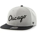 petten-plat-grijs-snapback-letras-van-chicago-white-sox-mlb-van-47-brand