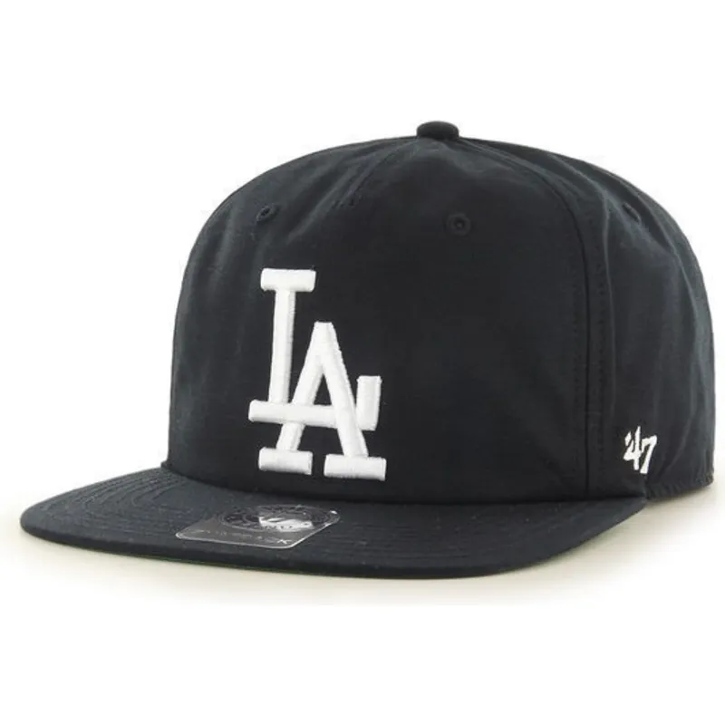 petten-plat-zwart-snapback-van-los-angeles-dodgers-mlb-van-47-brand