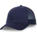 petten-gebogen-marineblauw-snapback-log02-van-von-dutch