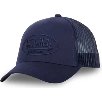 petten-gebogen-marineblauw-snapback-log02-van-von-dutch