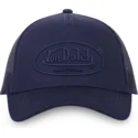 petten-gebogen-marineblauw-snapback-log02-van-von-dutch