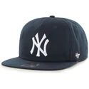 petten-plat-marineblauw-snapback-van-new-york-yankees-mlb-van-47-brand