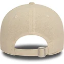 petten-gebogen-beige-verstelbaar-9forty-linen-van-new-york-yankees-mlb-van-new-era