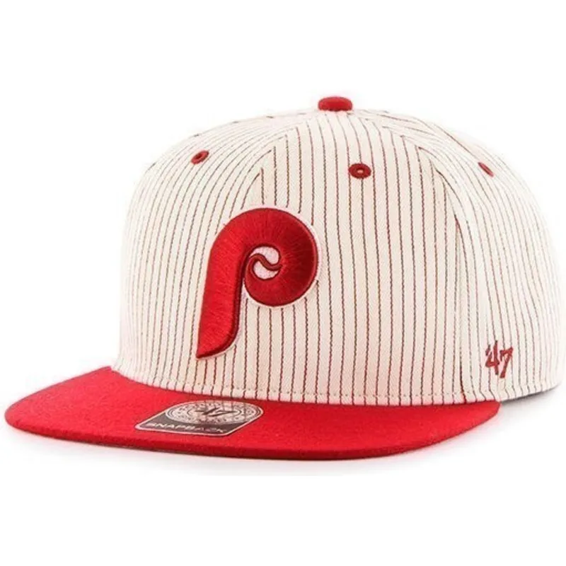 petten-plat-wit-snapback-rayas-van-philadelphia-phillies-mlb-van-47-brand