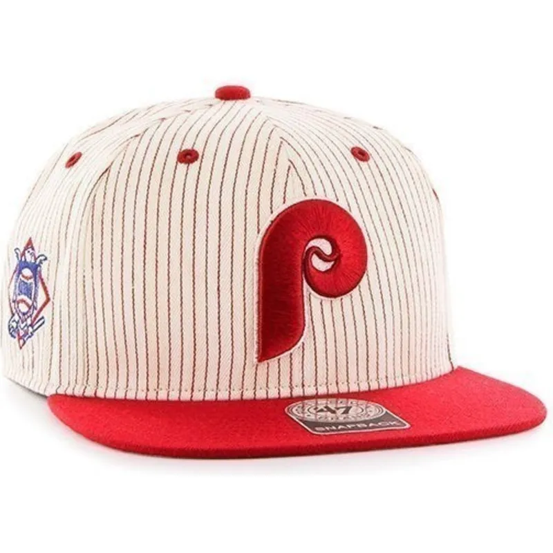 petten-plat-wit-snapback-rayas-van-philadelphia-phillies-mlb-van-47-brand