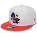 petten-plat-rood-snapback-9fifty-floral-van-los-angeles-dodgers-mlb-van-new-era