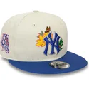 petten-plat-blauw-snapback-9fifty-floral-van-new-york-yankees-mlb-van-new-era