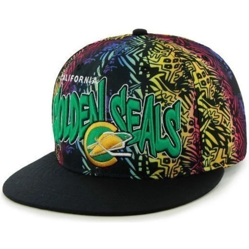 petten-plat-groen-snapback-van-nhl-van-47-brand