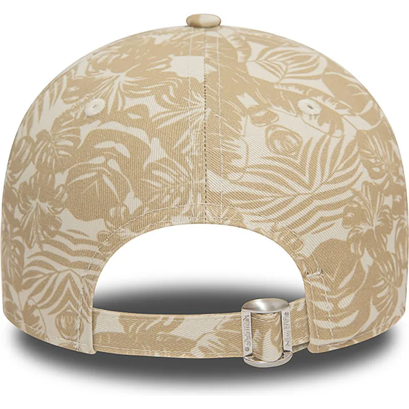 petten-gebogen-bruin-verstelbaar-9forty-summer-all-over-print-van-los-angeles-dodgers-mlb-van-new-era