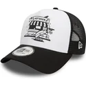 petten-gebogen-zwart-snapback-a-frame-graphic-van-hot-dog-new-york-van-new-era