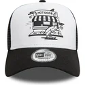petten-gebogen-zwart-snapback-a-frame-graphic-van-hot-dog-new-york-van-new-era