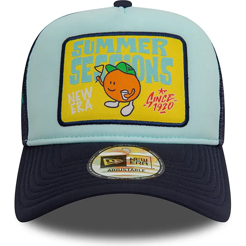 petten-gebogen-blauw-snapback-summer-sessions-a-frame-patch-van-new-era
